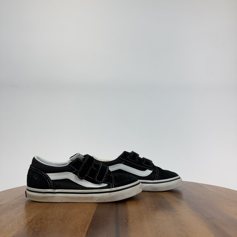 Little Kids Toddler‎ Vans Old Skool Black Suede Skateboarding Sneakers Size 10 C